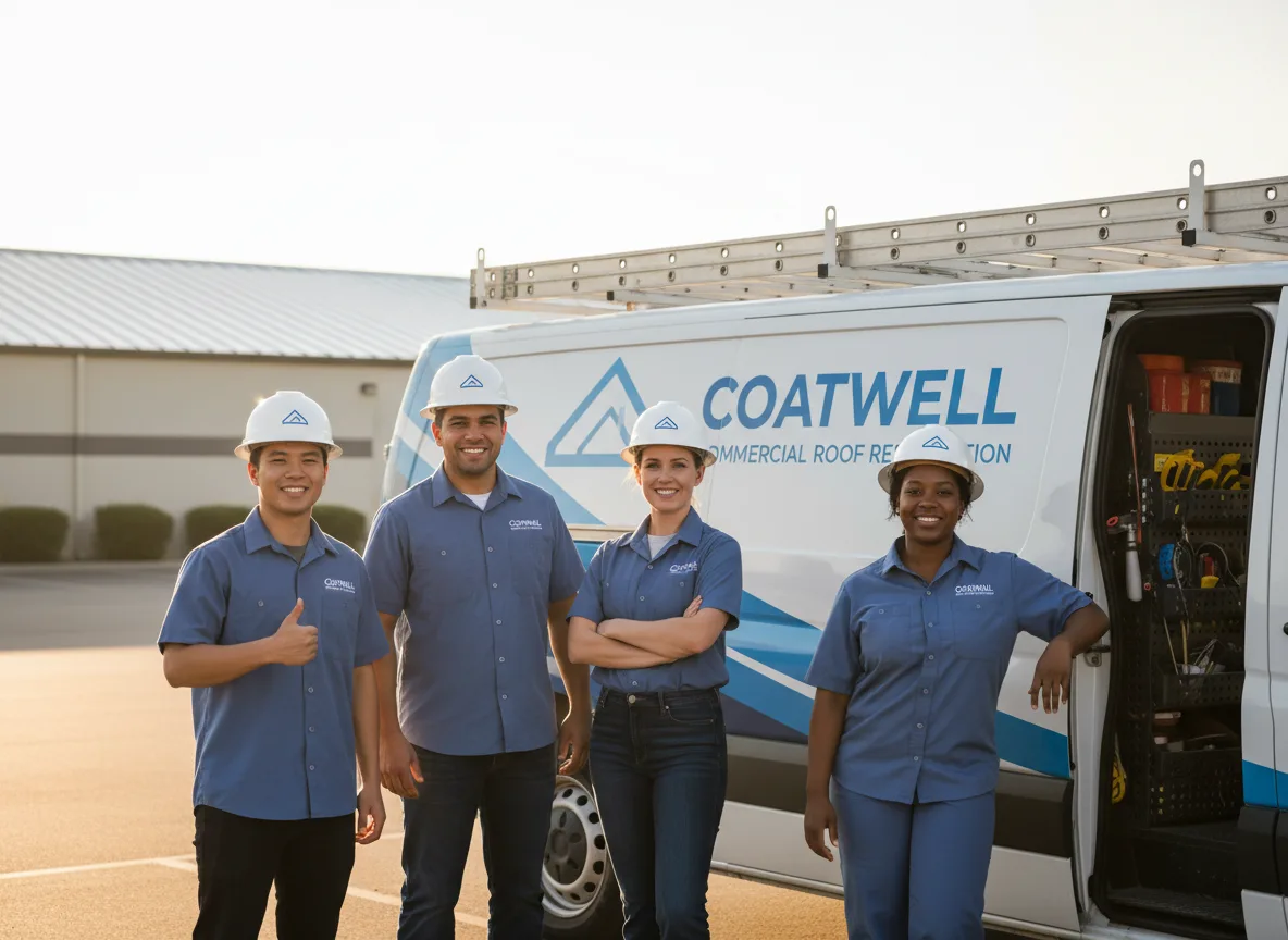 Commercial roof coating company in Fairwater, WI